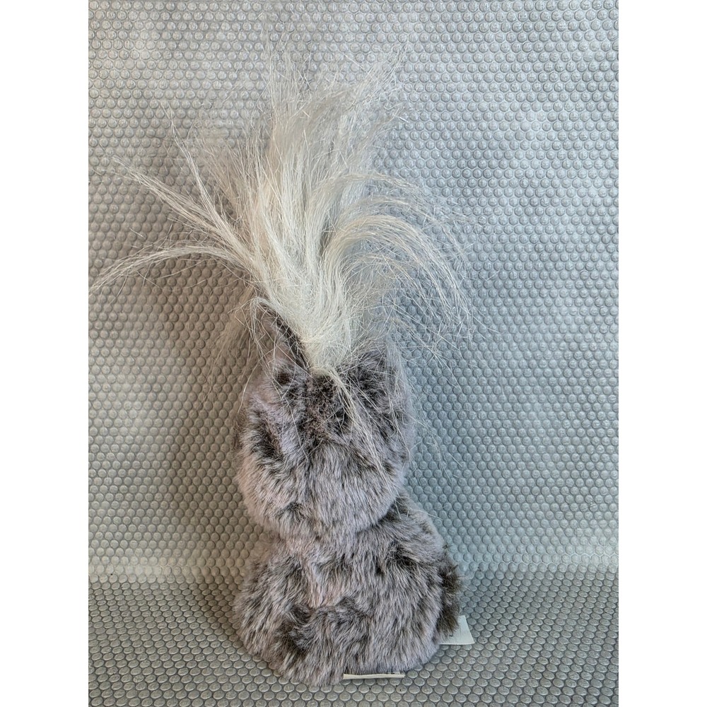 My Life As Walmart 2020 Grey Spotted Bunny Rabbit Plush Wild White Hair 7 inch - Picture 2 of 8